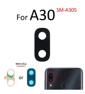 Tkgz Samsung Galaxy A30 Arka Kamera Camı Lens Yapışkanlı