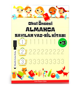 Okul Öncesi ALMANCA Sayılar YAZ-SİL Kitabı