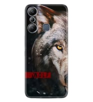 Infınix Hot 20i Kılıf Silikon Desen Özel Seri Wolf Eyes 1758