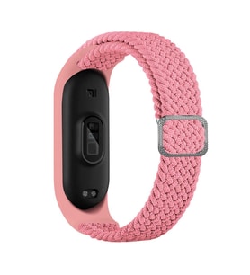 Xiaomi Mi Band 3 Uyumlu Kordon Örgü İşlemeli Yumuşak Hasır KRD-49 Kayış