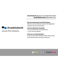 PrestaShop - Anadolubank Sanal POS Modülü