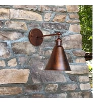 RİOLİGHT RETRO BAKIR ESKİTME METAL APLİK (Siyah - Beyaz)