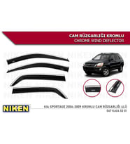 Kia Sportage Kromlu Cam Rüzgarlığı Niken 2005-2010 (Beyaz)