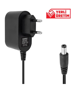 Weko 5 Volt 1 Amper 5 Watt Plastik Kasa Priz Tipi Adaptör (5.5x2.5 Uçlu) (Siyah)