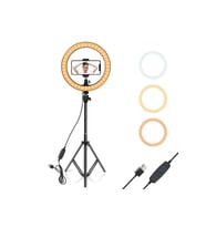 Yüksek Kaliteli 10 İnç LED Tripod ve Selfie Makyaj Işığı