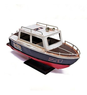 Standlı Dekoratif Metal Hız Botu C0947
