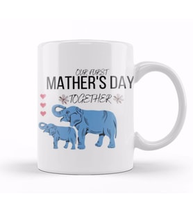 Mathers Day 2021 OUR FURST MATHER'S day TOGETHER Kupa Bardak Porselen
