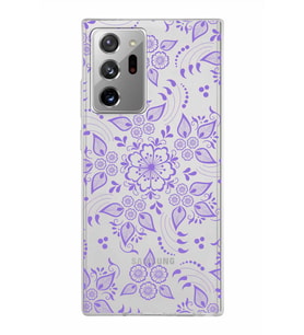 Samsung Galaxy Note 20 Ultra Kapak Nostalji Desen Tasarımlı Şeffaf Silikon Kılıf