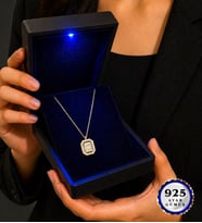 925 Ayar Gümüş Baget Pırlanta Montür Kolye Altın Kaplama Zirkon Taşlı Kadın Kolye