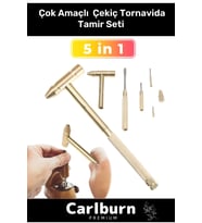 Premium Çok Amaçlı Telefon Mücevher Kuyumcu Ev İş Araba Ergonomik 5 in 1 Çekiç Tornavida Tamir Seti