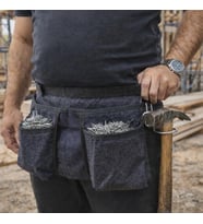 Kalın Ve Yumuşak Kot Dört Cepli Kot Keserlik Çivi Önlüğü