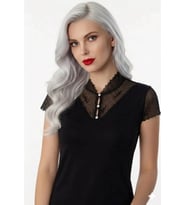 Mulvxbrf Brf02 B641 Şahinler Düğmeli Dantelli Bluz (Mulvix)