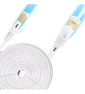 MN6 M112GM 15 Metre Cat7 Flat Yassı Ethernet İnternet Kablosu 10 Gbps 600 MHz RJ45