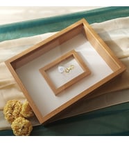 30x40 Cm Ledli Bambu Fotoğraf Bölümlü Tasarım Gül Kutusu Anı Çerçevesi! Ayna Çerçeve!(Fotoğraf Hediye)