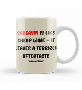 Sarcasm Funny Sayings QuoteVFover Gift For    And Men   Vintage Retro Rainbow Style Kupa Bardak Porselen