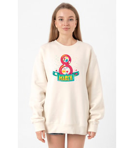 International Women's Day Ekru Kadın 2ip Sweatshirt