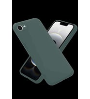 iPhone 16E Kılıf Nano içi Kadife Silikon - Koyu Yeşil