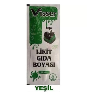 Visser Likit Gıda Boyası Yeşil 12 ml