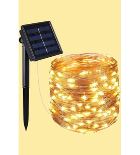 Güneş Enerjili 200 LED Dış Mekan Aydınlatma Şeridi