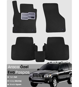 JEEP GRAND CHEROKEE (1999-2005) Uyumlu EVA Paspas Tam Set–Araca Özel,Kolay Montaj,Su Geçirmez