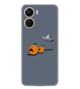 Vivo Y16 Kılıf Resimli Desenli Baskılı Silikon Orange Escape 1374