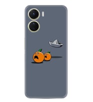 Vivo Y16 Kılıf Resimli Desenli Baskılı Silikon Orange Escape 1374