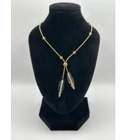 Arnes Jewelry Çelik Zirkon Taşlı Yaprak Kolye
