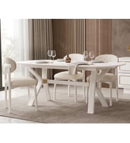 BEGONYA MDF AÇILIR YEMEK MASASI+6 SANDALYE