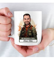 En Başarılı Erkek Avcıya hediye Karikatürlü Kupa Bardak