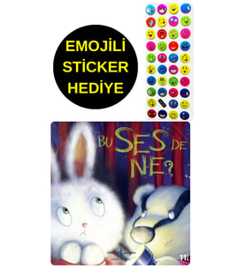 EMOJİLİ  STİCKER HEDİYE  - OKUL ÖNCESİ RESİMLİ KİTAPLAR  - BU SES DE NE ?