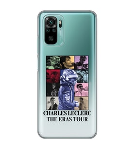 Xiaomi Redmi Note 10 / Note 10S Uyumlu Charles Leclerc Tasarımlı Şeffaf Telefon Kılıfı