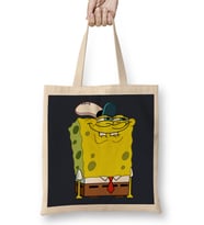 Spongebob Süngerbob 02 Bez Çanta Uzun Saplı