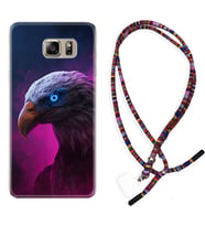 Samsung S7 Edge S20 Fe Plus Ultra S21 S22 Kılıf Boyun Asklı Rasta Silikon Kartal 1622
