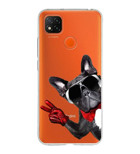 PrintiFy Xiaomi Redmi 9C ile Uyumlu 1mm Slim Fit Köpek 2 050e Baskılı Şeffaf  Kılıf