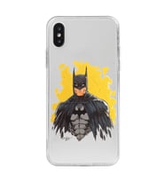 Iphone X ve XS Uyumlu Batman Tasarımlı Şeffaf Telefon Kılıfı
