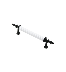 10 ADET BEYAZ - SİYAH BORU KULP 9.6CM (5343)