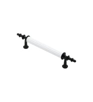 10 ADET BEYAZ - SİYAH BORU KULP 9.6CM (5343)