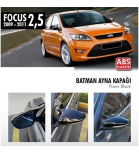 Ford Focus Uyumlu 45414 (2009-2011) Hatchback Batman Yarasa Ayna Kapağı (Parlak Siyah)