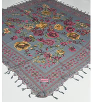 Eripek Sökme Boncuklu Tülbent 06358 (Koyu Gri)