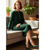 Kadın Gri Midi Bodycon Triko Elbise ve Kısa Hırka İkili Takım Sonbahar Kış Stili Kaliteli Şık