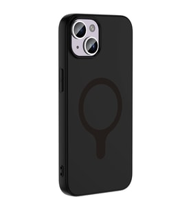 iPhone 14 / İphone 13 Kılıf M-Safe Şarj Özellikli Aris Silikon Kapak Siyah
