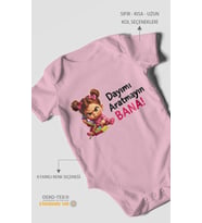 Dayımı Aratmayın Bana! Kısa Kollu Bebek Body %100 Pamuk