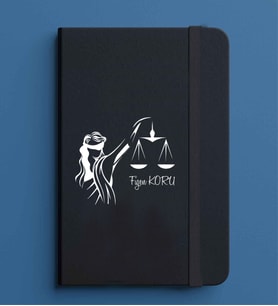 Kişiye Özel 13x21 Siyah Defter-10