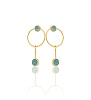 Kadir Jewellery 22 Ayar Altın Kaplama Kadın Sallantılı Küpe -El İşçiliği Ve Hipoalerjenik Küpe
