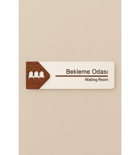 Lucena Bekleme Odası Ofis Oda Kapı İsimliği Yönlendirme Tabelası Levhası Kişiselleştirilebilir