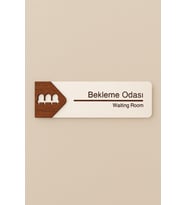 Lucena Bekleme Odası Ofis Oda Kapı İsimliği Yönlendirme Tabelası Levhası Kişiselleştirilebilir