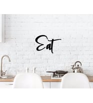 BK Home Eat Duvar Yazısı-1 (Siyah)