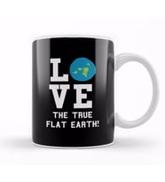 Love The True Flat Earth Kupa Bardak Porselen