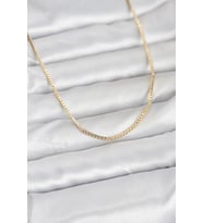 CM 14K Renk Kare Zincirli Model 60 cm Kadın Kolye