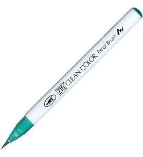 Zig Clean Color Real Brush Fırça Uçlu Marker Kalem 042 Turquoise Green 